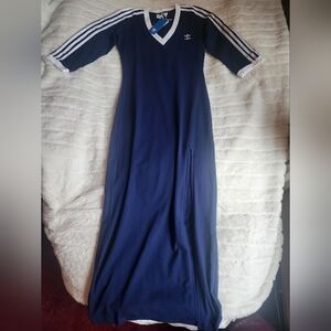 adidas Dresses Adidas Adicolor Classics Maxi Dress Navy Blue